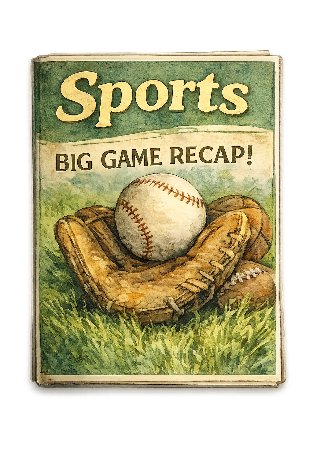 Sports magazine cover